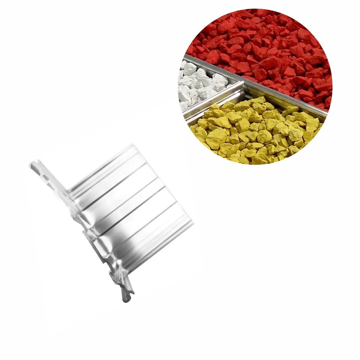 Eckwinkel 270 grad für Rasenkante Green Universe 10 cm | Beeteinfassung | Beetumrandung | Beetbegrenzungen