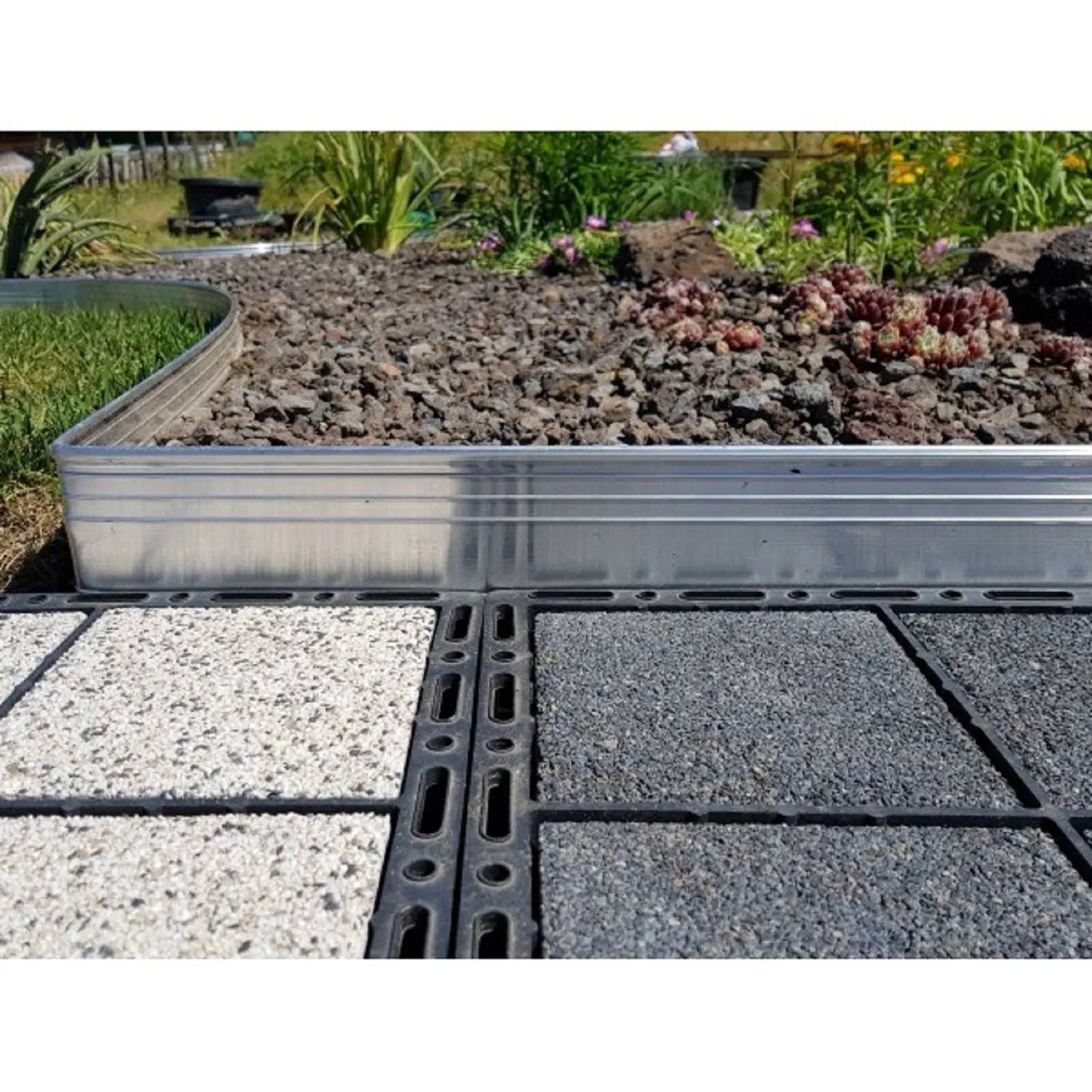 Eckwinkel 90 grad für Rasenkante Green Universe 14 cm | Beeteinfassung | Beetumrandung | Beetbegrenzungen