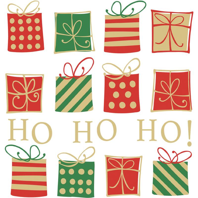 PAPSTAR Weihnachts-Motivservietten "Christmas Gifts"
