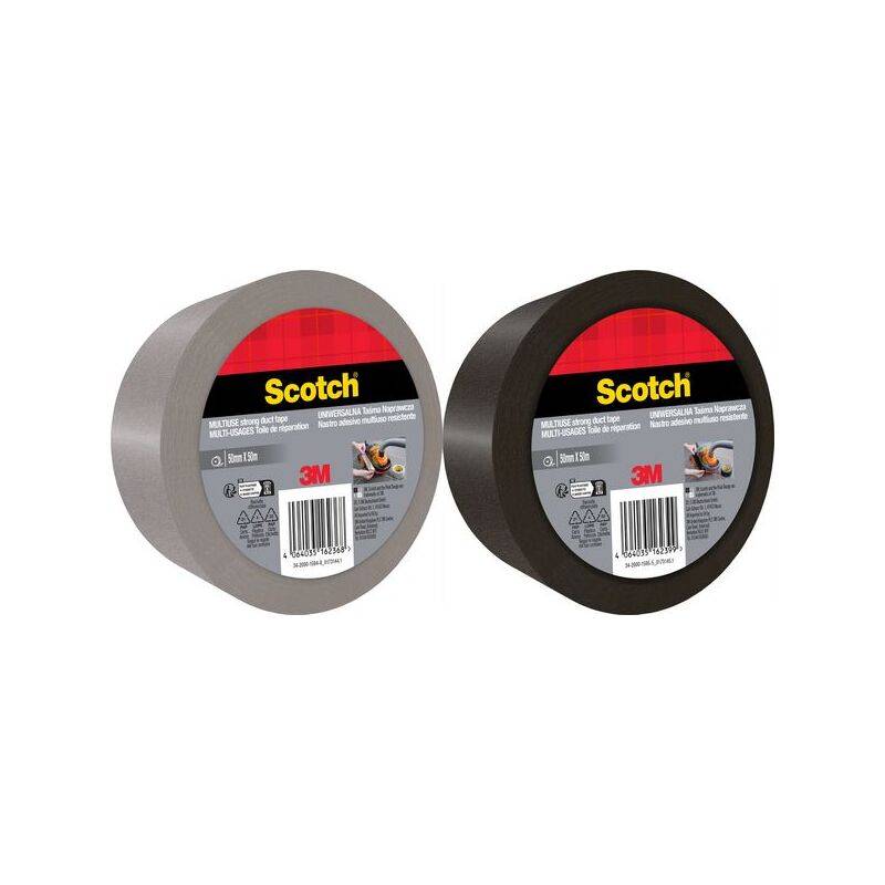 3M Gewebeklebeband, 50 mm x 50 m, schwarz