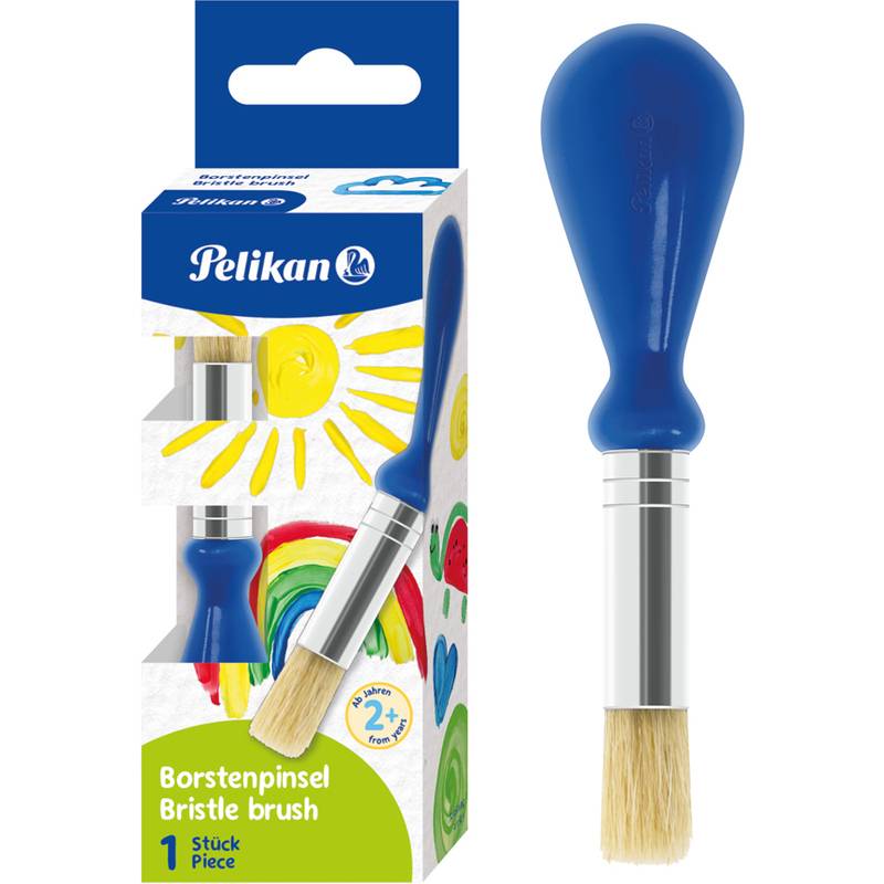 Pelikan Kleinkindpinsel mit Knubbelgriff, blau
