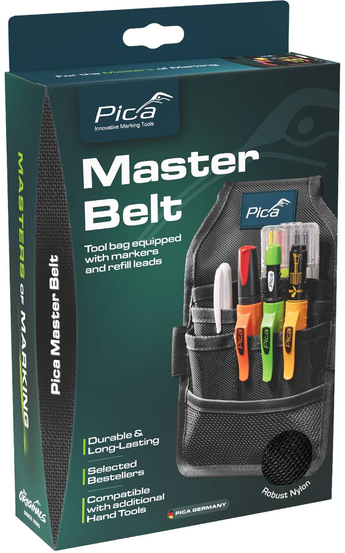 PICA MASTER-BELT, Gürteltasche mit Tieflochmarker & Permanentmarker