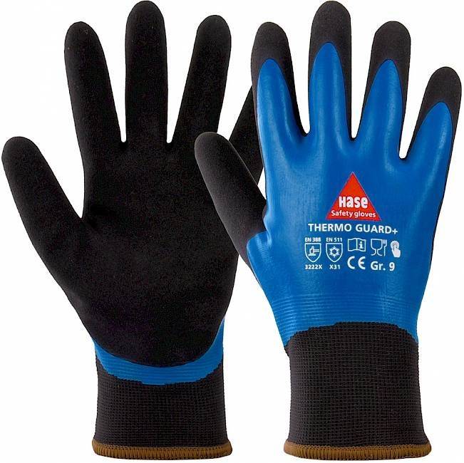 Hase Thermo Guard+ Winterhandschuh Touch-Funktion Grip 100 Paar Gr 10