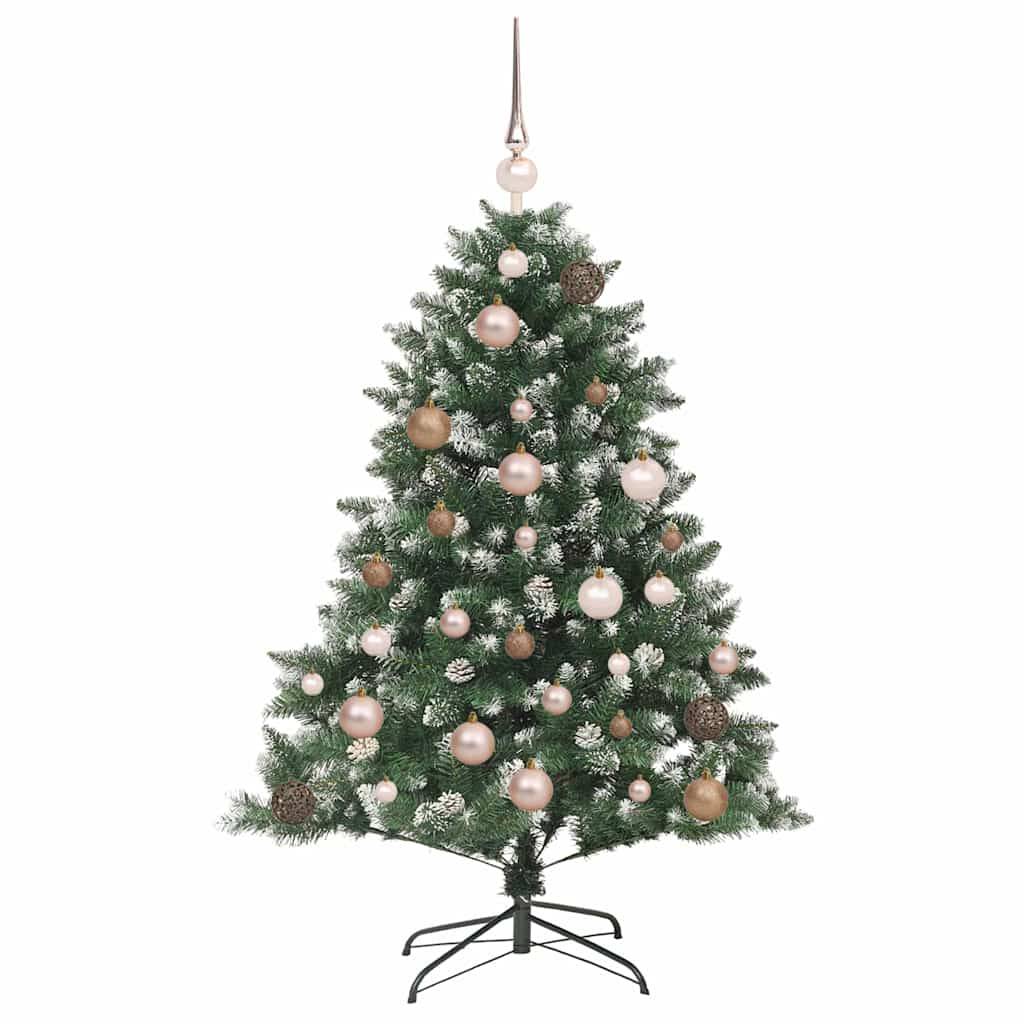 vidaXL Künstlicher Weihnachtsbaum mit 150 LEDs mit Ständer Grün 120 cm