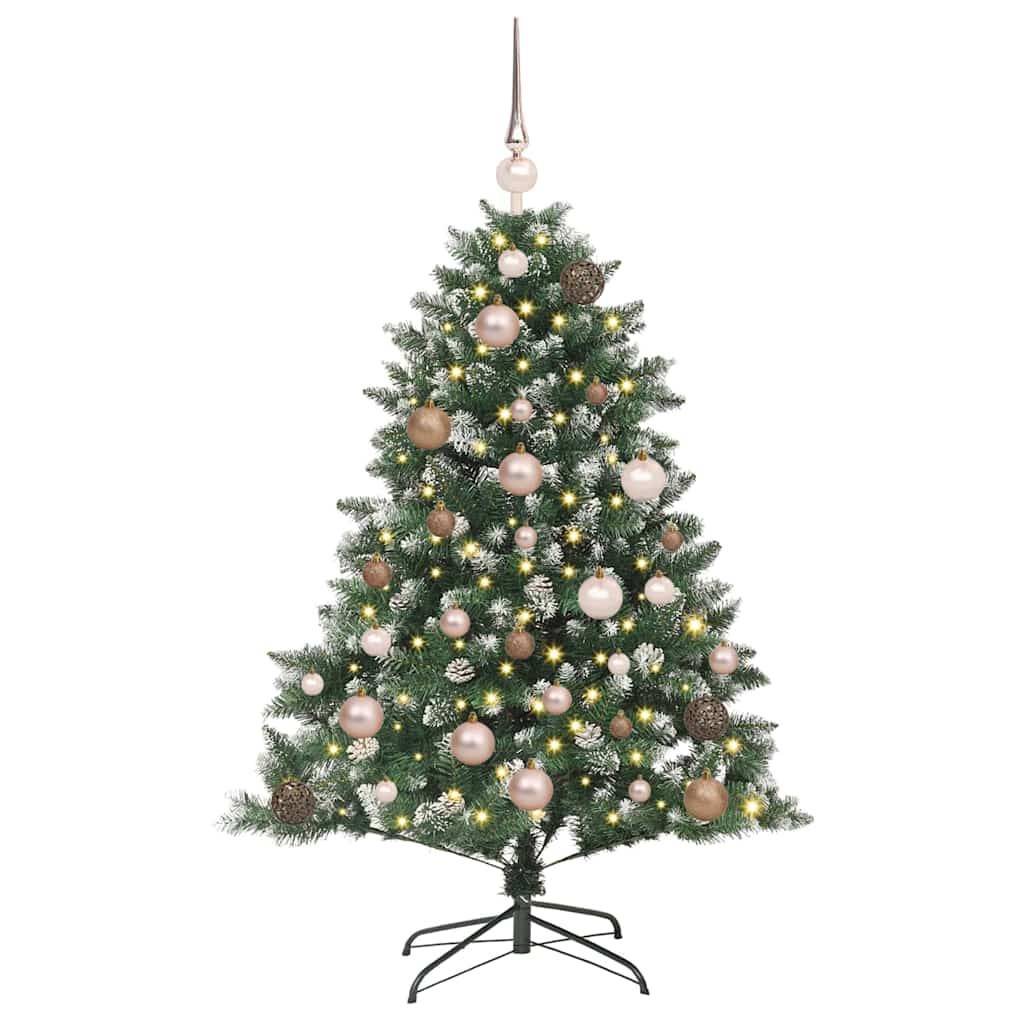 vidaXL Künstlicher Weihnachtsbaum mit 150 LEDs mit Ständer Grün 120 cm