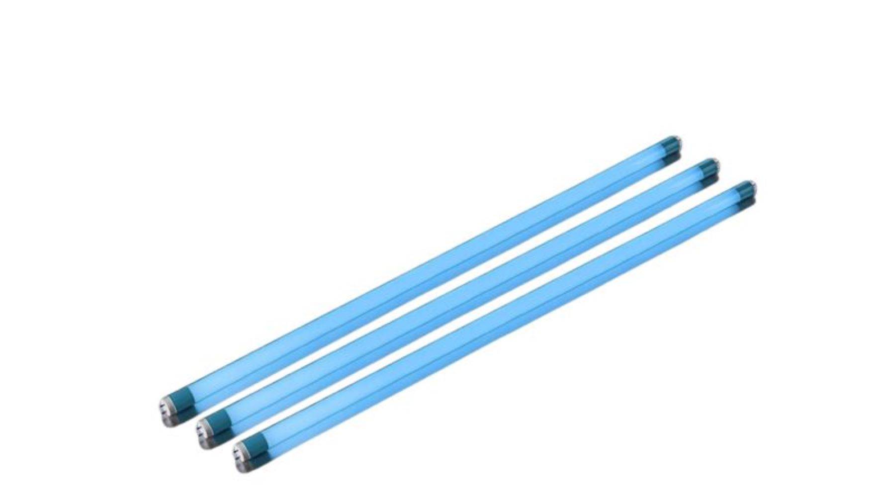 8875 LED Röhre 9 Watt T8 60cm 1000 Lumen Kunststoff 3er Satz TÜRKIS