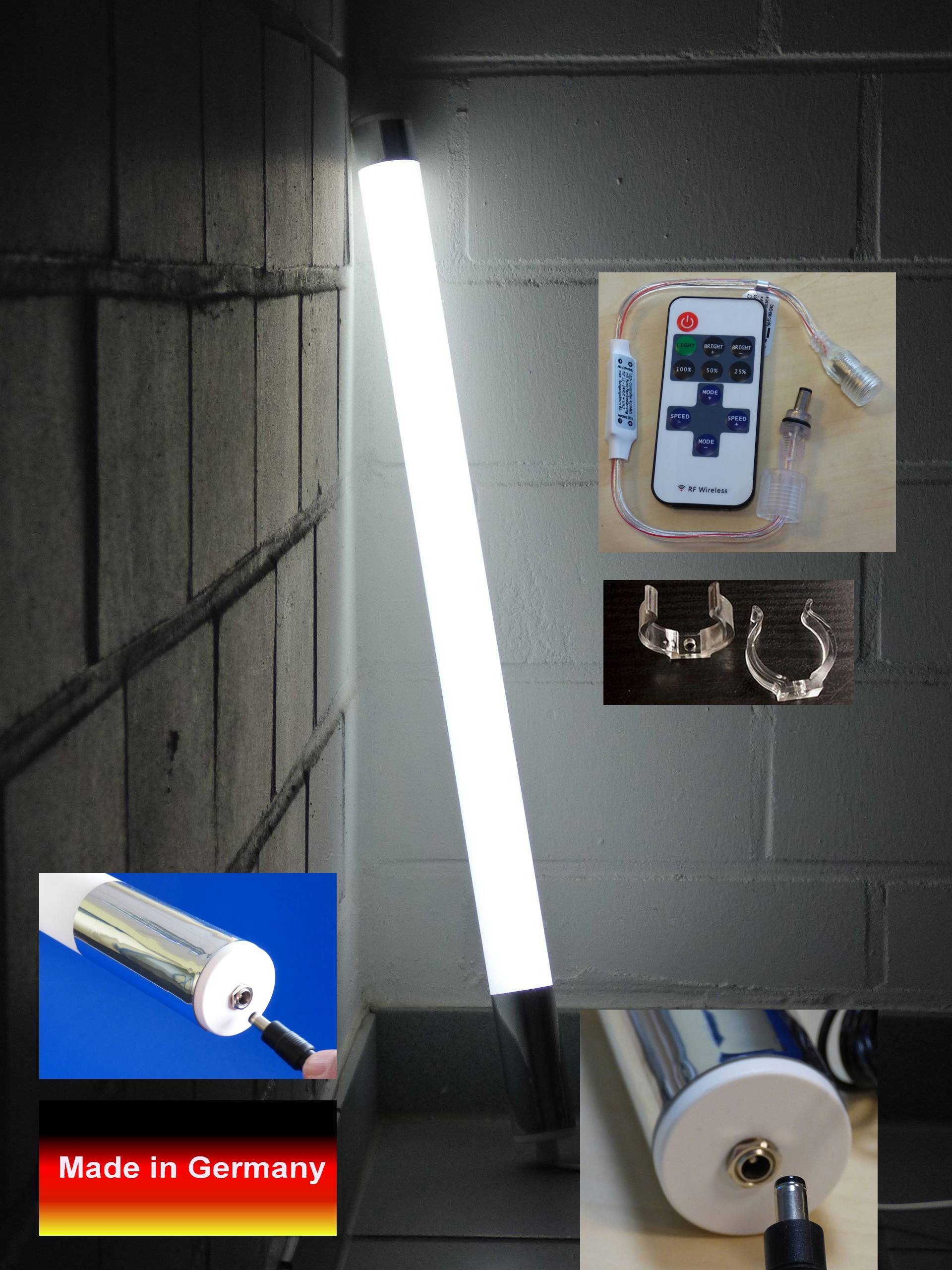 10189 LED Stab EXTRA Hell 1,23m 23W 1440Lm RF-Fernbedienung Kalt Weiß