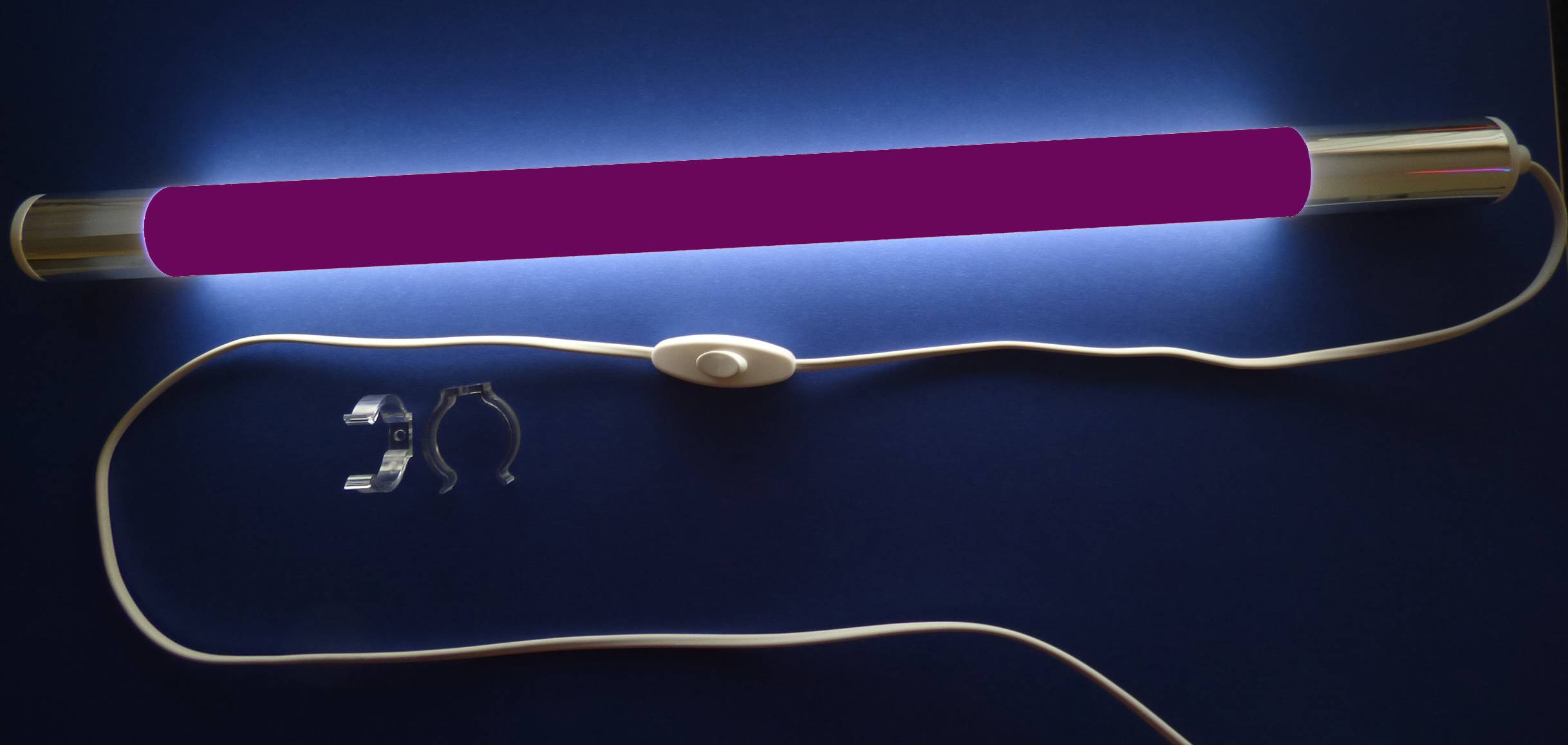 2154 LED Leuchtstab Satiniert 0,63m 800Lm Kunststoff Röhre Violett