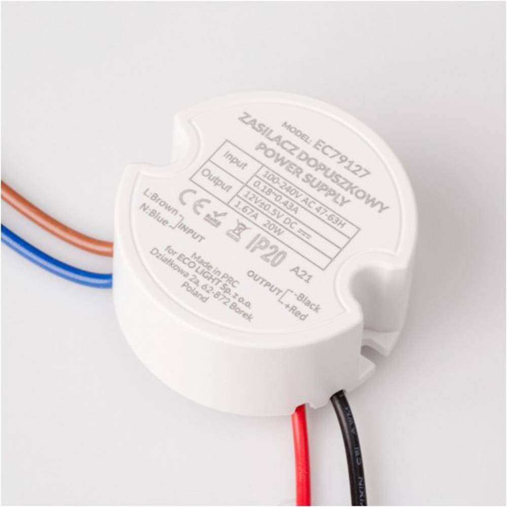 2997 LED Netzteil rund 230 Volt auf 12 Volt 25 Watt = 2,08 Amp. IP20