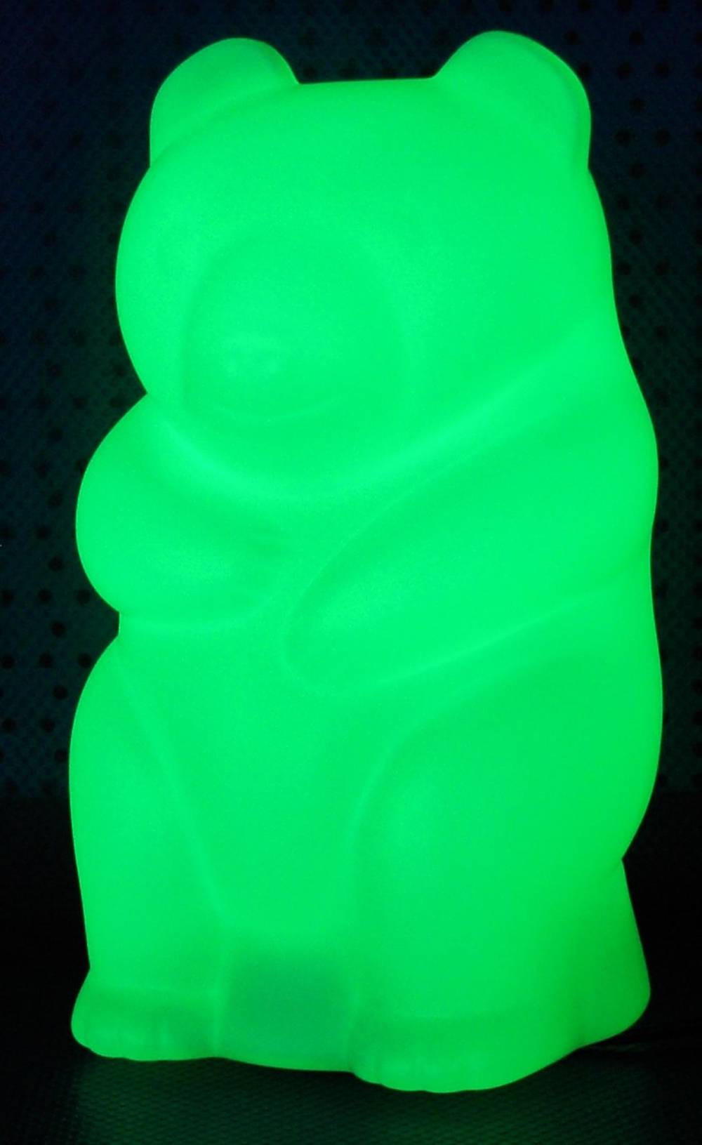 3950 LED Leuchte Panda Bär weiß 12 Volt Lichtfarbe grün Höhe 31cm
