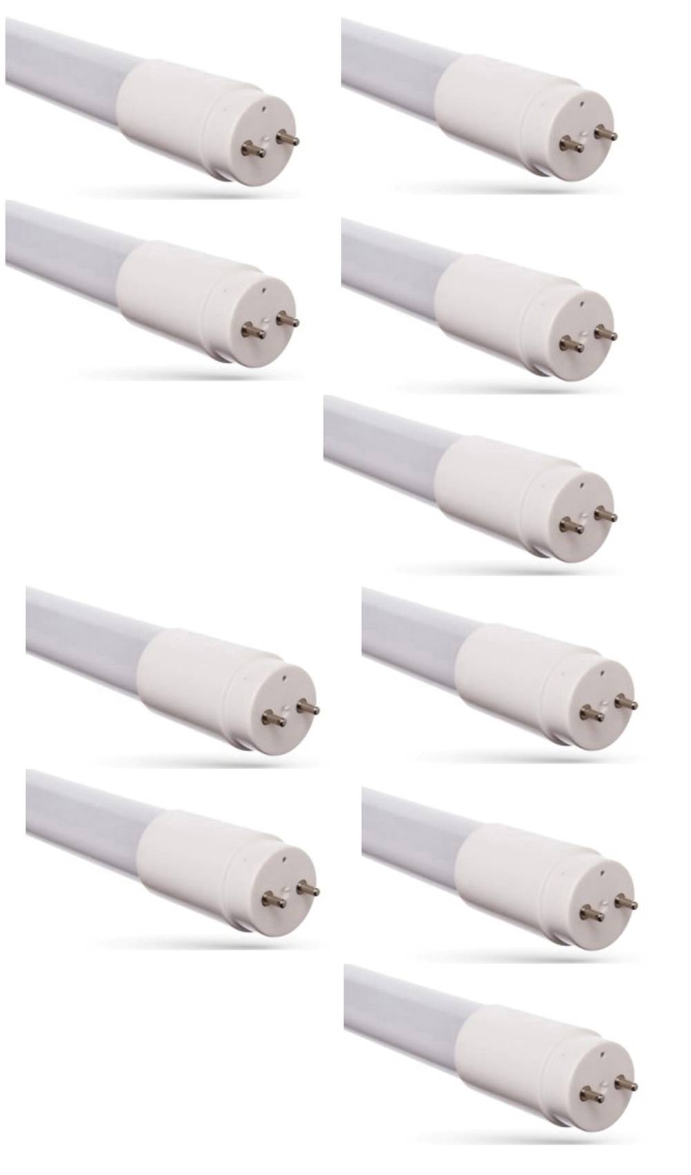 9377 LED Röhre 230Volt T8 10Watt Kalt Weiß 1000 Lumen 10 Stück 0,60 m