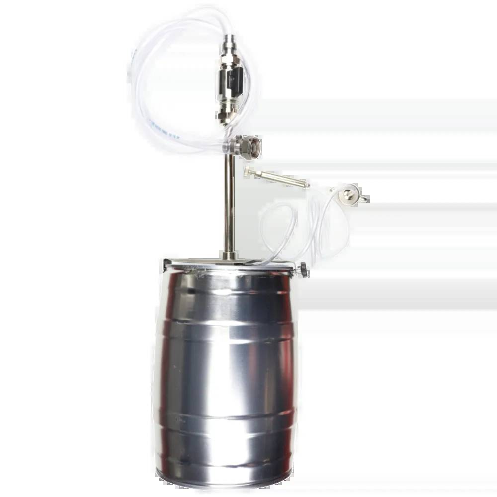 Füllgerät für 5-Liter-Partyfass - Bier umfüllen mit Gegendruck & ohne Kohlensäureverlust