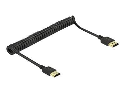 DELOCK HDMI Spiralkabel 4K 60 Hz Multimedia-Technik Kabel