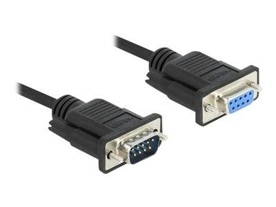 DELOCK Kabel Seriell D-Sub9 2m St/Bu mit schmalem St-gehäuse Multimedia-Technik Adapter