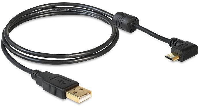 DELOCK USB Kabel A -> Micro-B 90° St/St 1.00m sw Multimedia-Technik USB-Kabel