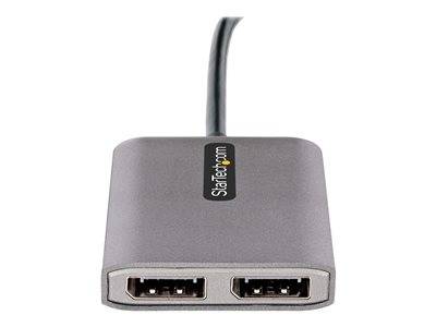 STARTECH 2-Port USB-C MST Hub 2x DP 4K Eingabe / Ausgabe Dockingstations und Hubs