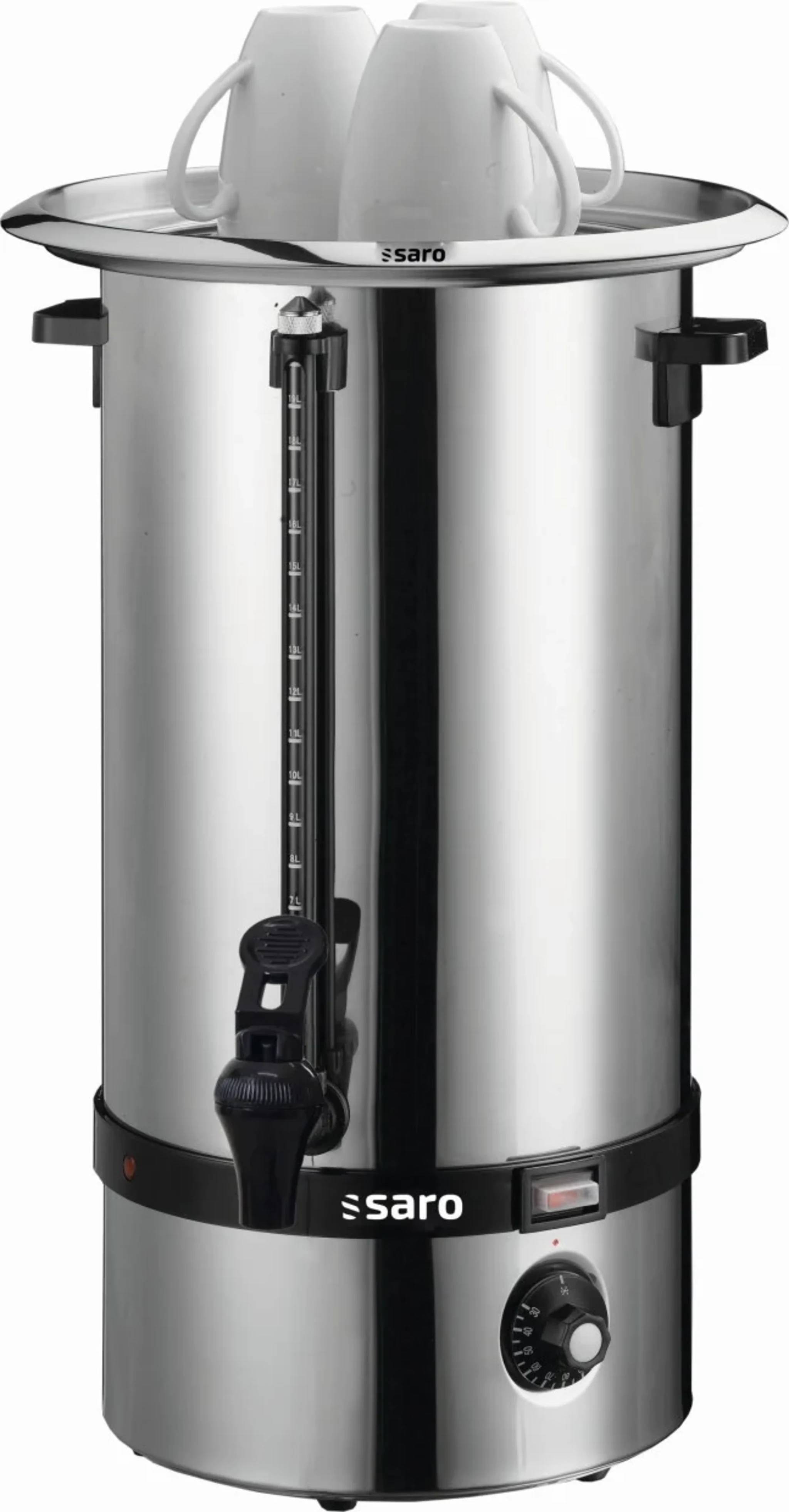Glühweinkocher, Heißwasserspender, Glühweinwärmer, Glühweinautomat - HOT DRINK, 19 Liter für perfekten Genuss heißer Getränke