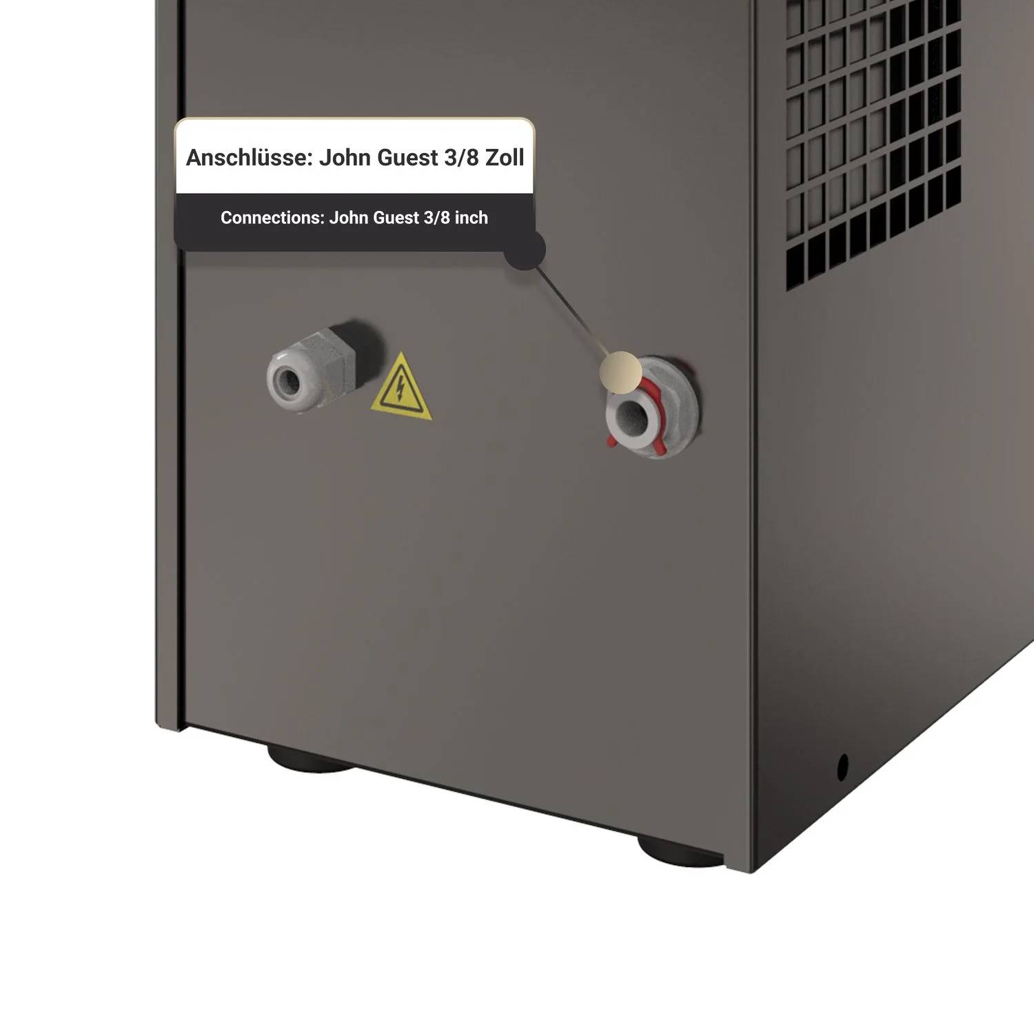 Zapfanlage, Bierzapfanlage JET 30K Bierkoffer mit Luftpumpe Durchlaufkühler 1-leitig Trockenkühler, bis zu 30 Liter/h