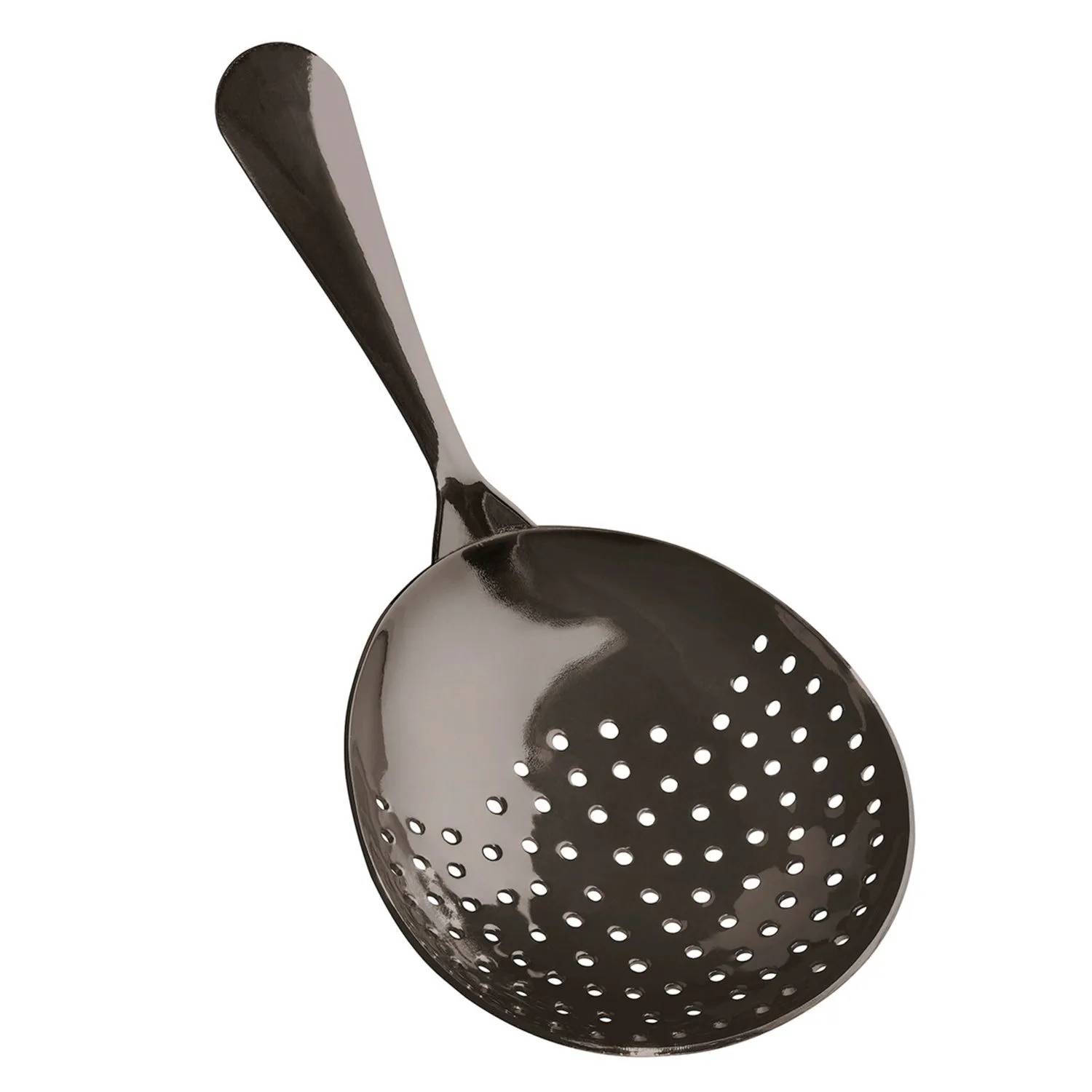 Julep Sieb, Julip Strainer - Edelstahl 304 - Gunmetal Black - Ergonomisches Barsieb