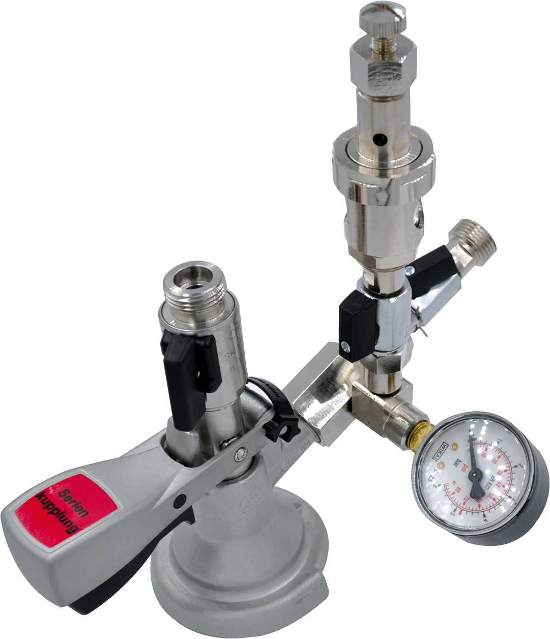 Füllzapfkopf zum Befüllen von KEG-Bierfässern, Ausführung: KORB Füllzapfkopf