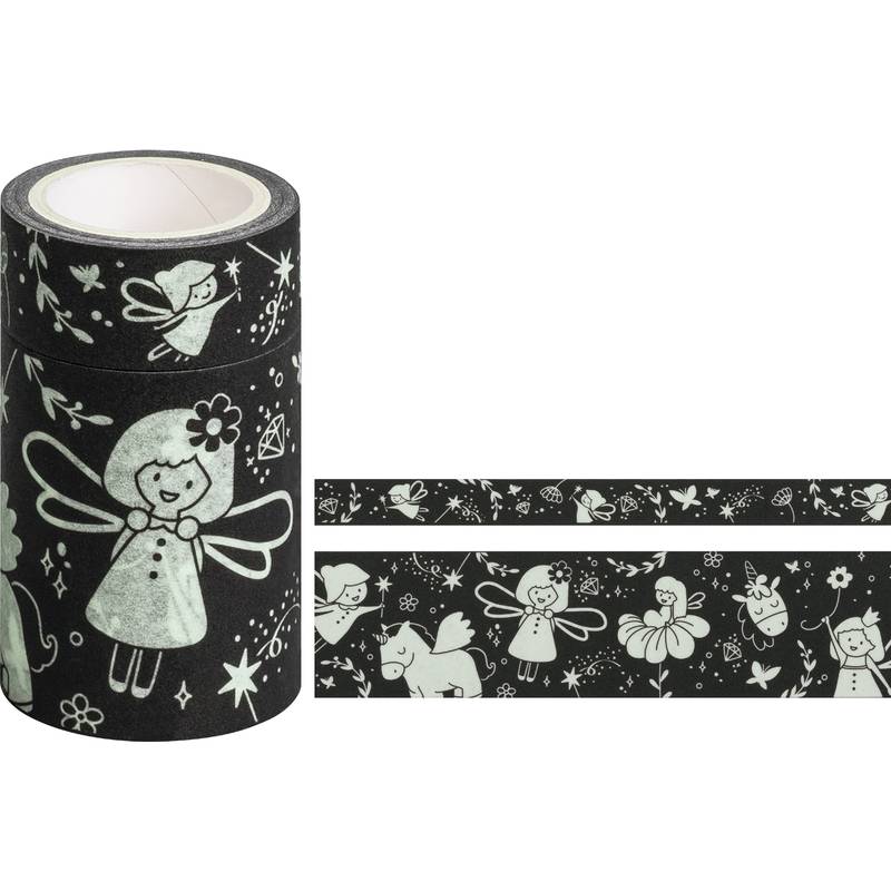 HEYDA Deko-Klebeband Glow in the dark "Feen"