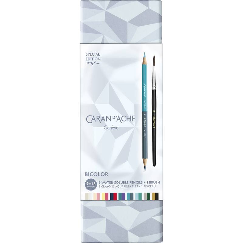 CARAN D'ACHE Buntstifte BICOLOR ALPINE FROST, 10er Set