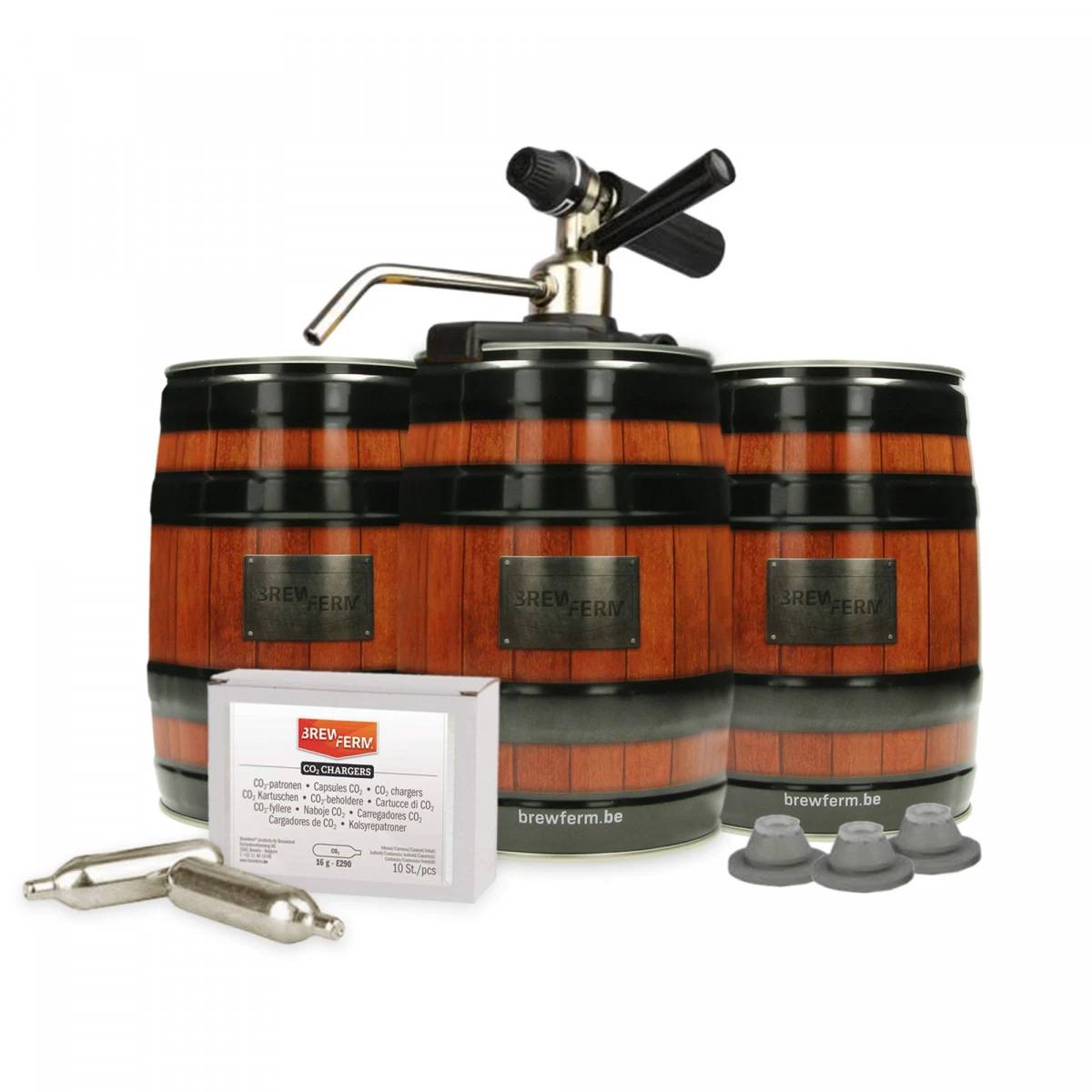 Starterpaket Brewferm Kleine bierfässer, Partyfässer - mit Party Star Deluxe