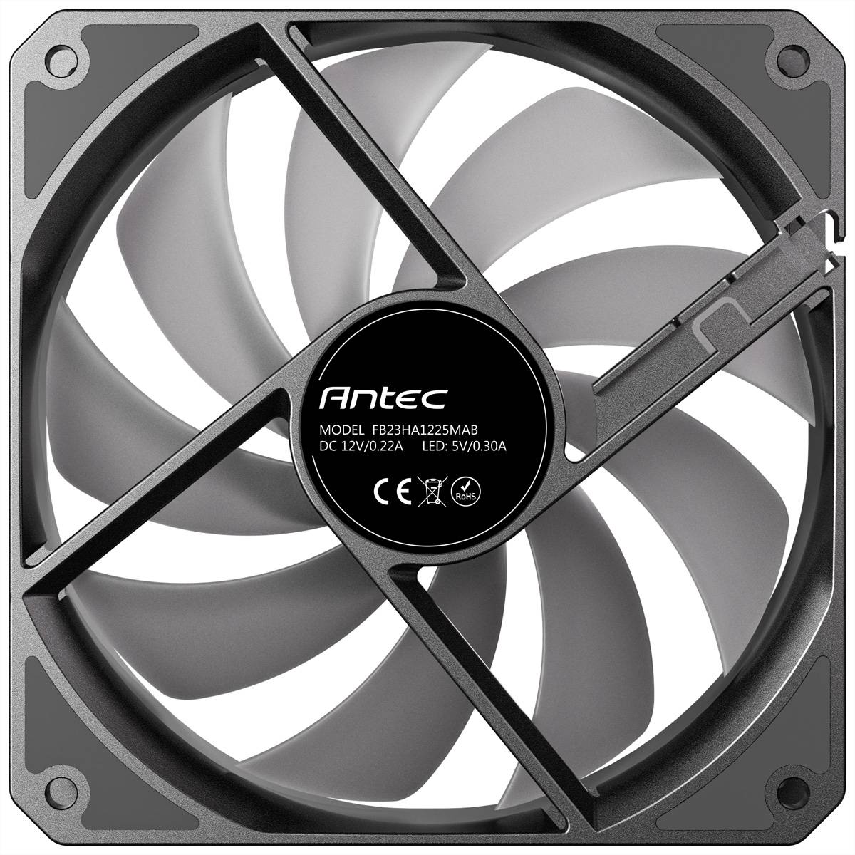 ANTEC P12R PWM ARGB REVERSE Fan PC Gehäuselüfter, schwarz