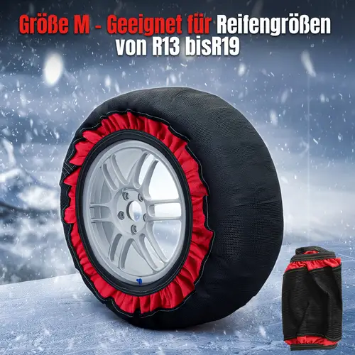 2tlg Auto Schneesocken Textil Schneeketten rutschfeste Snowsocks geeignet für Reifen größe M 2tlg Auto Schneesocken Textil Schneeketten rutschfeste Snowsocks geeignet für Reifen größe M