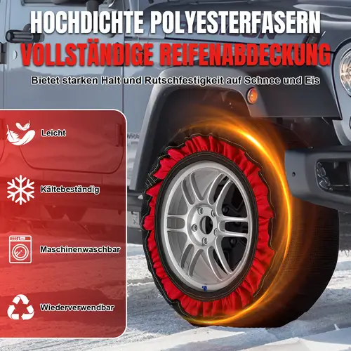 2tlg Auto Schneesocken Textil Schneeketten rutschfeste Snowsocks geeignet für Reifen größe L 2tlg Auto Schneesocken Textil Schneeketten rutschfeste Snowsocks geeignet für Reifen größe L