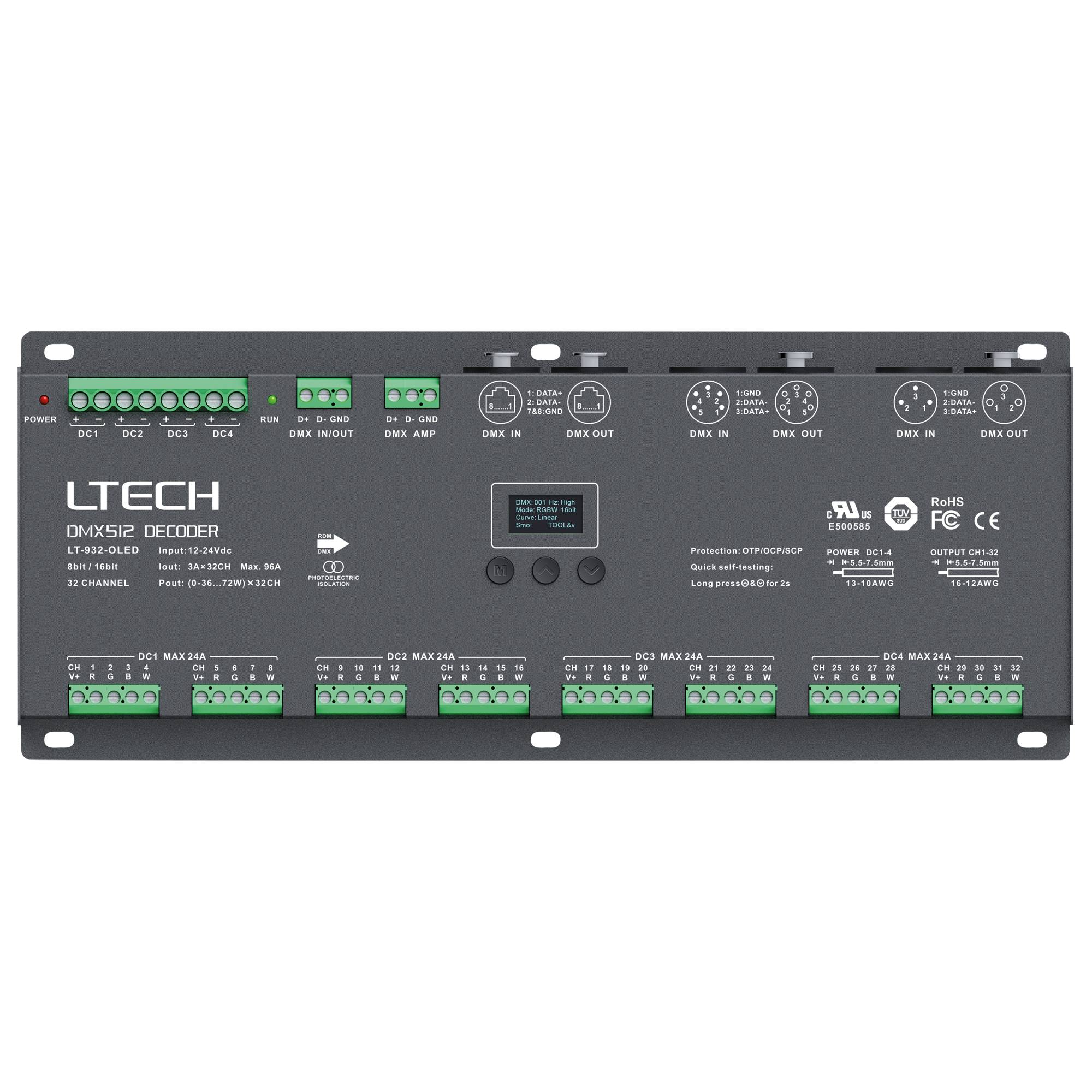 LTECH DMX LED Driver 32x 3 A