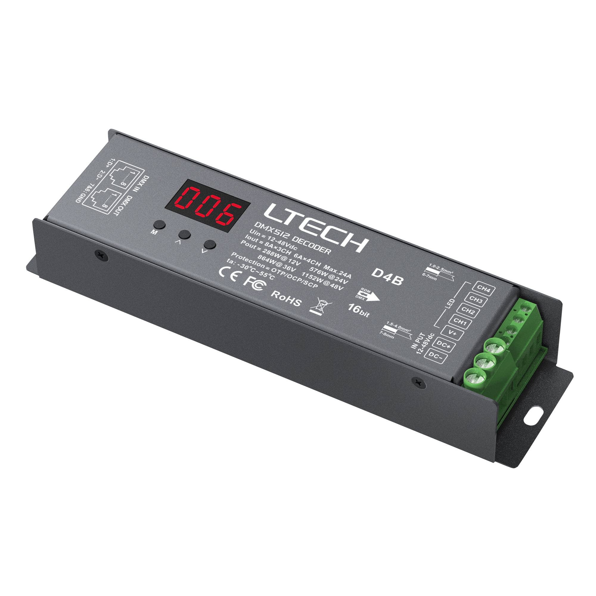 LTECH DMX LED Driver 4x 8 A