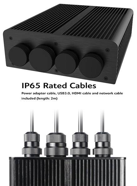 Akasa Pascal RC Gehäuse (für ASUS Intel NUC14/15 Pro, IP65 Wasserdicht) [A-NUC103-M1B]