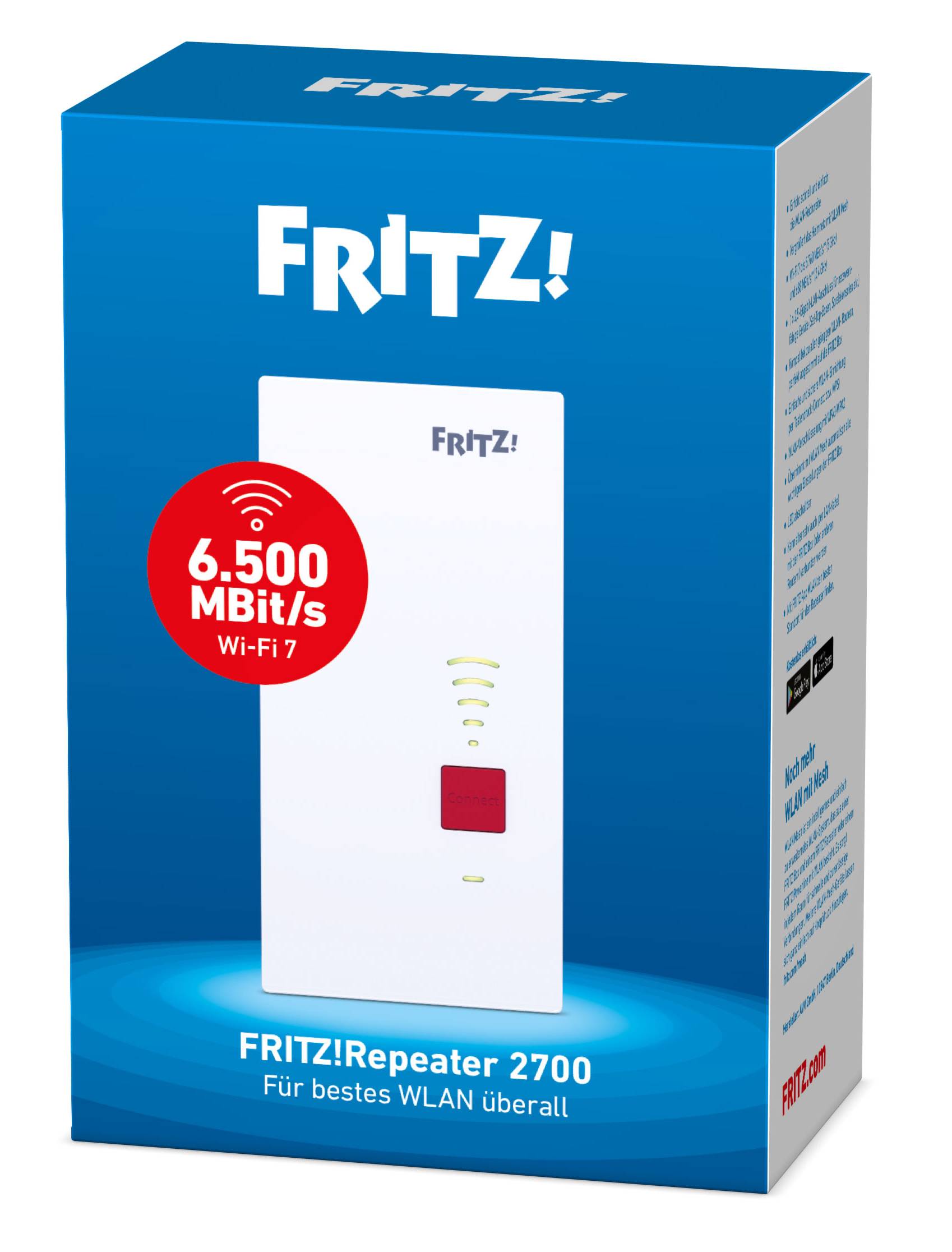 FRITZ! Repeater 2700 Wi-Fi 7 - Repeater - WLAN