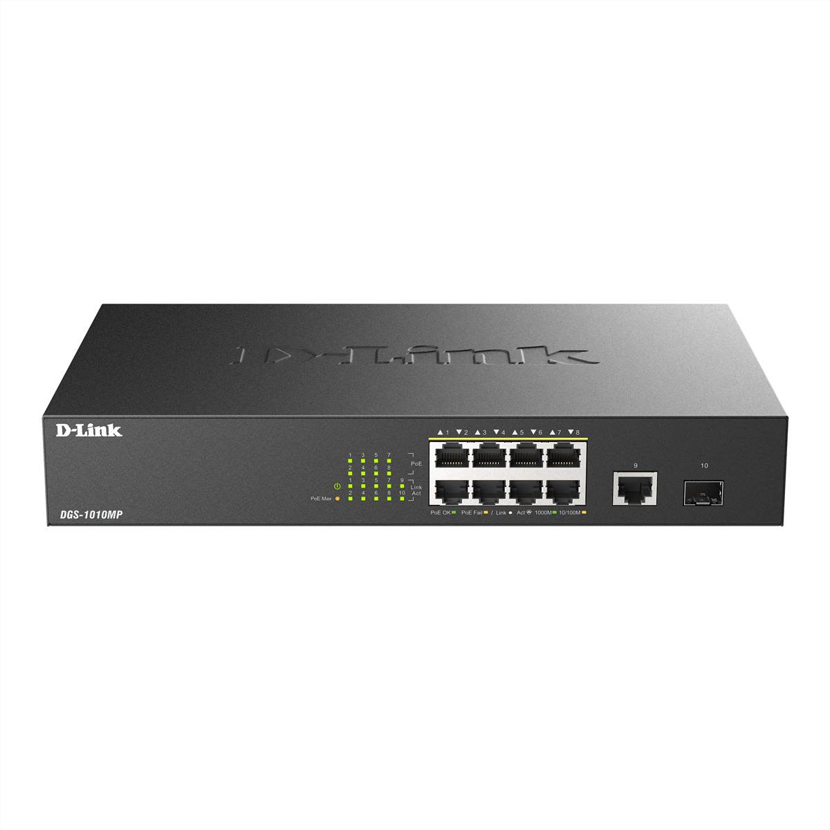 DLink Deutschland Layer2 PoE+ Gigabit Switch DGS-1010MP/E