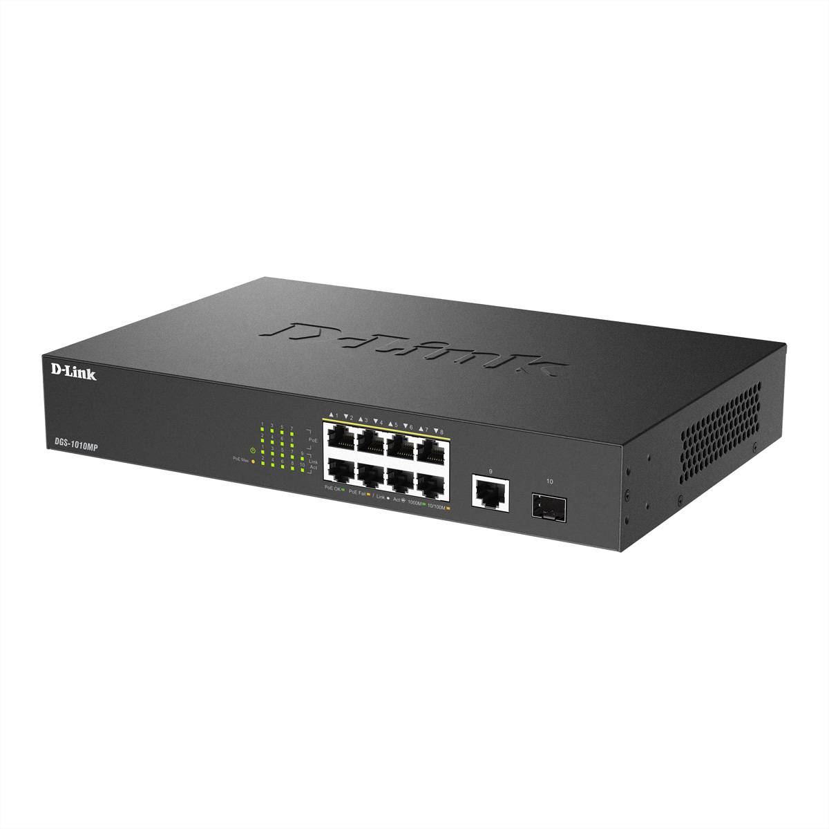 DLink Deutschland Layer2 PoE+ Gigabit Switch DGS-1010MP/E