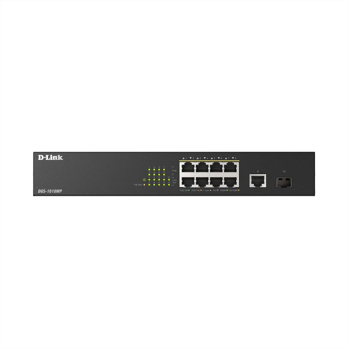 DLink Deutschland Layer2 PoE+ Gigabit Switch DGS-1010MP/E
