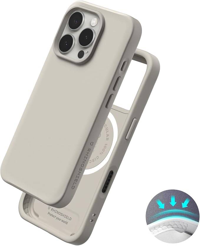 RHINOSHIELD SolidX (MagSafe Compatible) Shell Beige für iPhone 16 Pro
