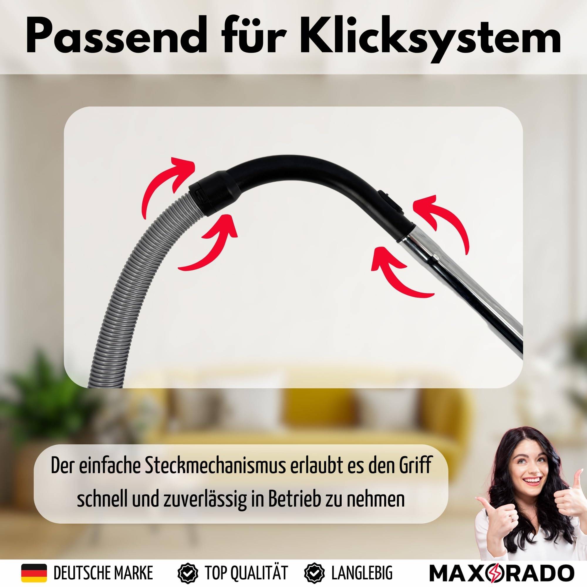 Staubsauger Handgriff Schlauchgriff Staubsaugerzubehör Staubsaugerersatz für Miele S 8000 S 8930 Ecoline S8000 S 8330