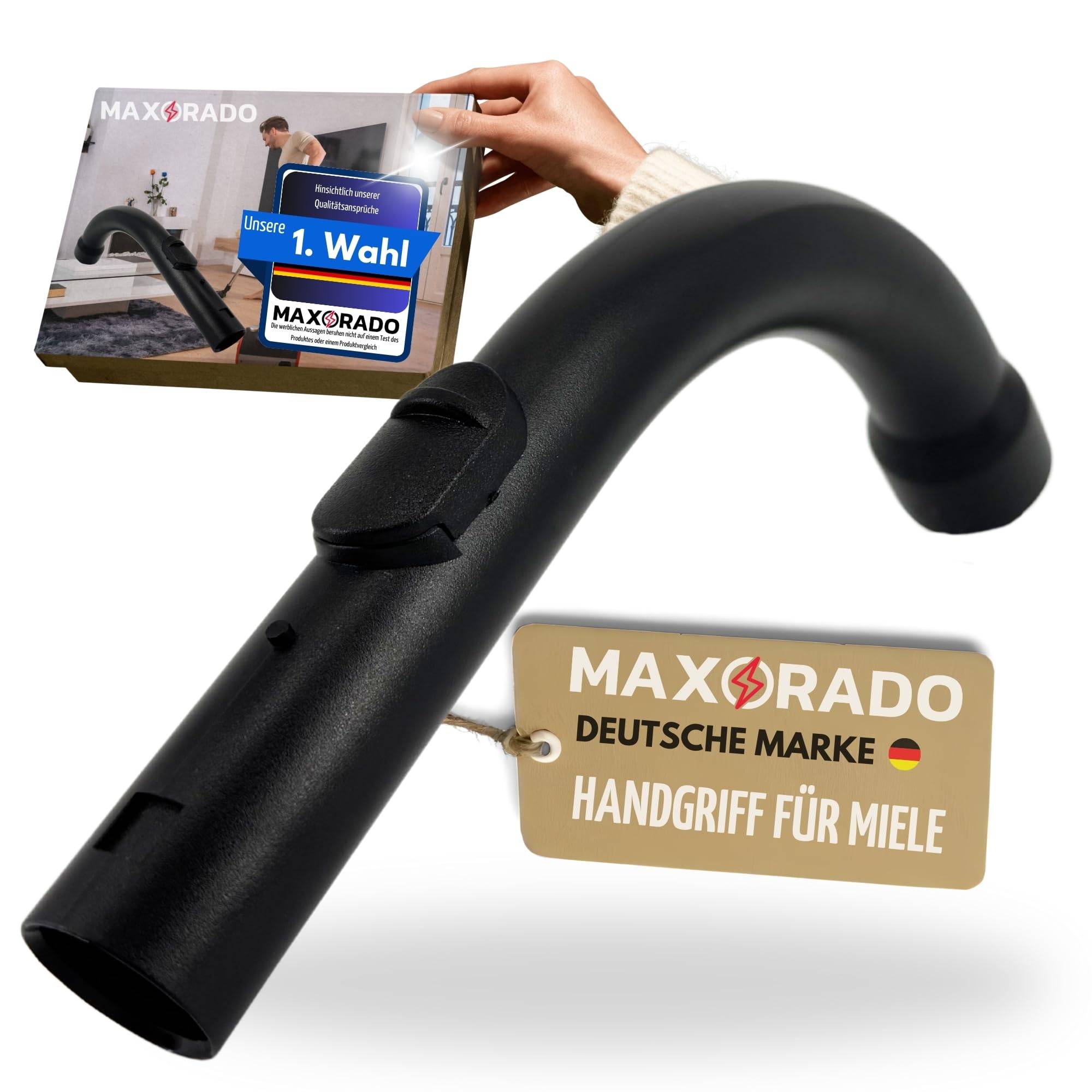 Staubsauger Handgriff 35 mm Hand Griff Schlauchgriff Ersatz Rohr kompatibel mit Ersatzteil für Miele Novostar Oceanito S4 S246 Salsa Senator Siena