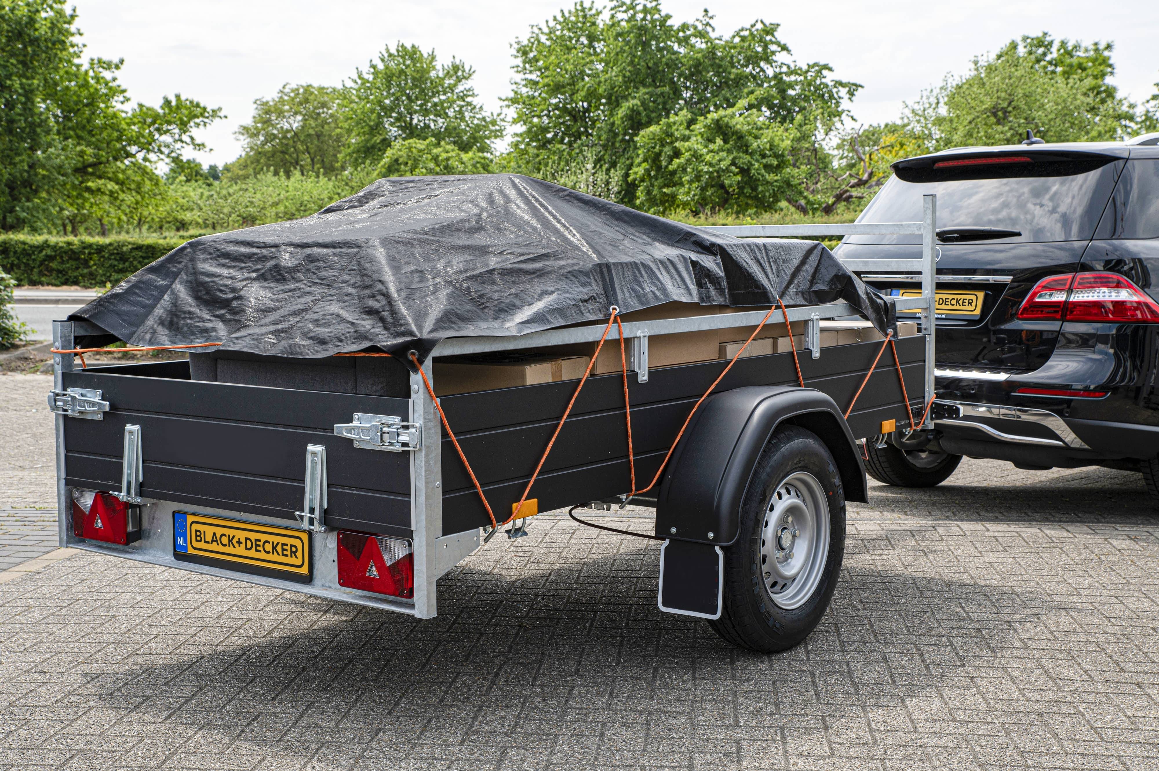 BLACK & DECKER Gewebeplane, 2x3m, schwarz