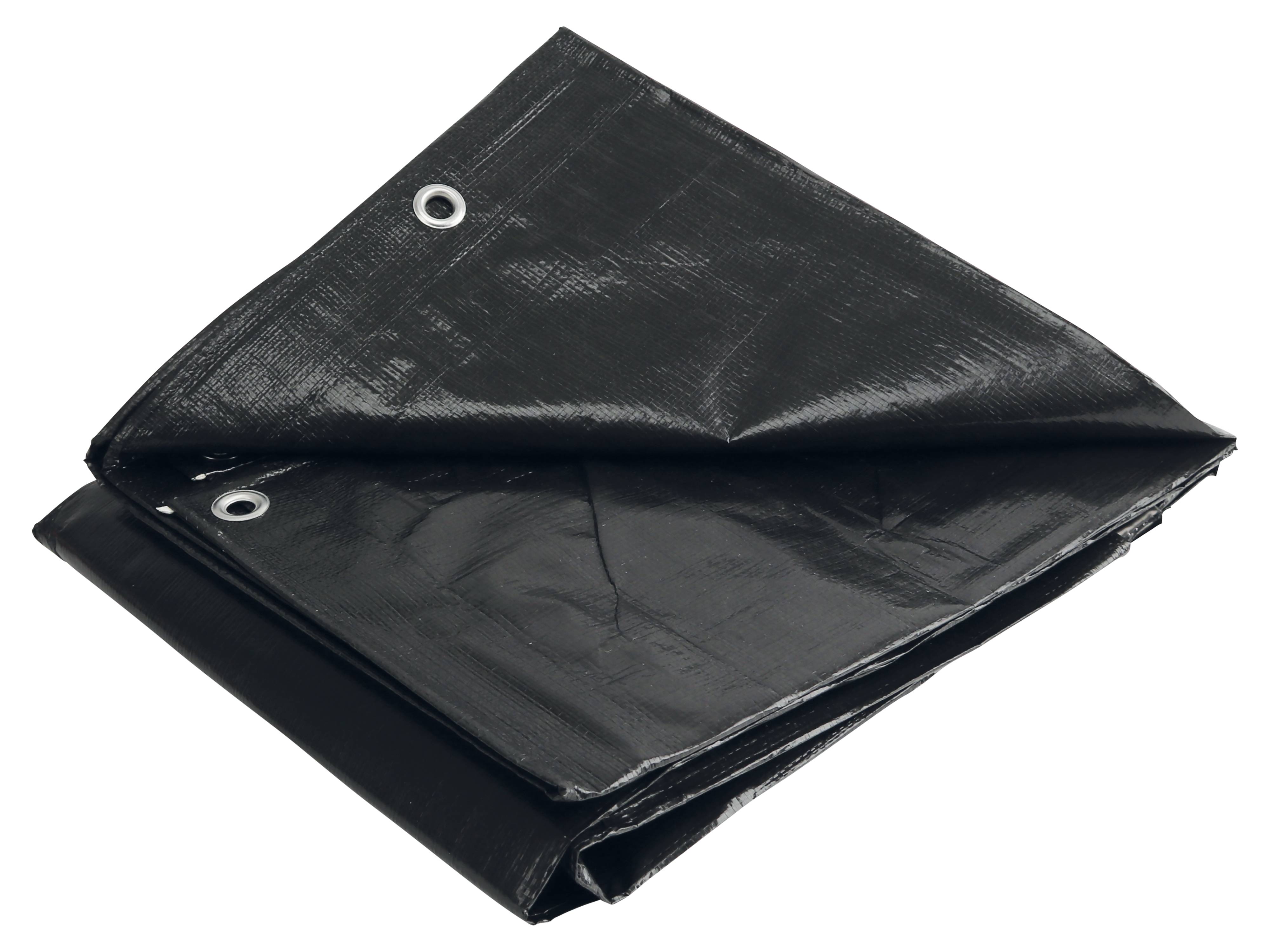 BLACK & DECKER Gewebeplane, 3x4m, schwarz