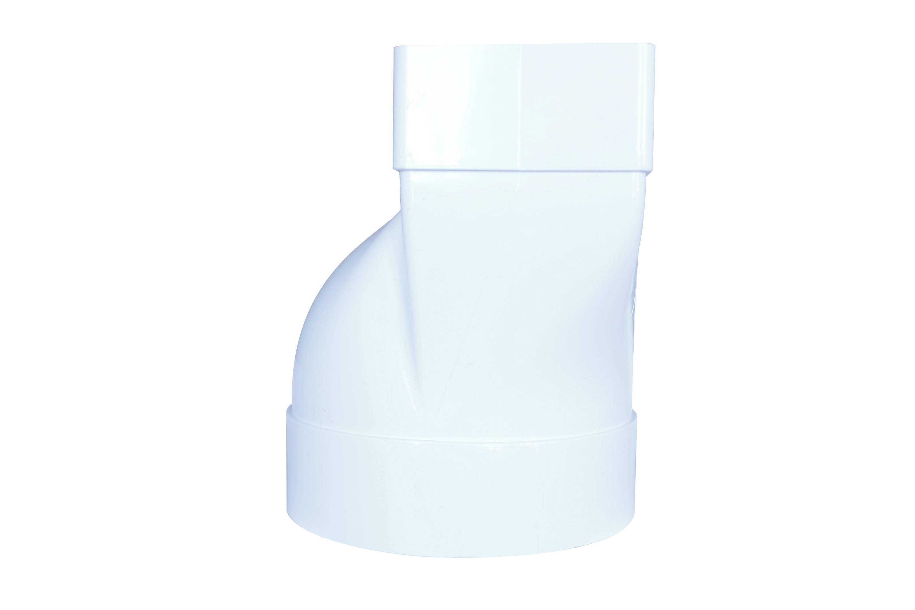 Rohradapter Flach - Rund Luftkanal Flat PVC 75-150 125 mm