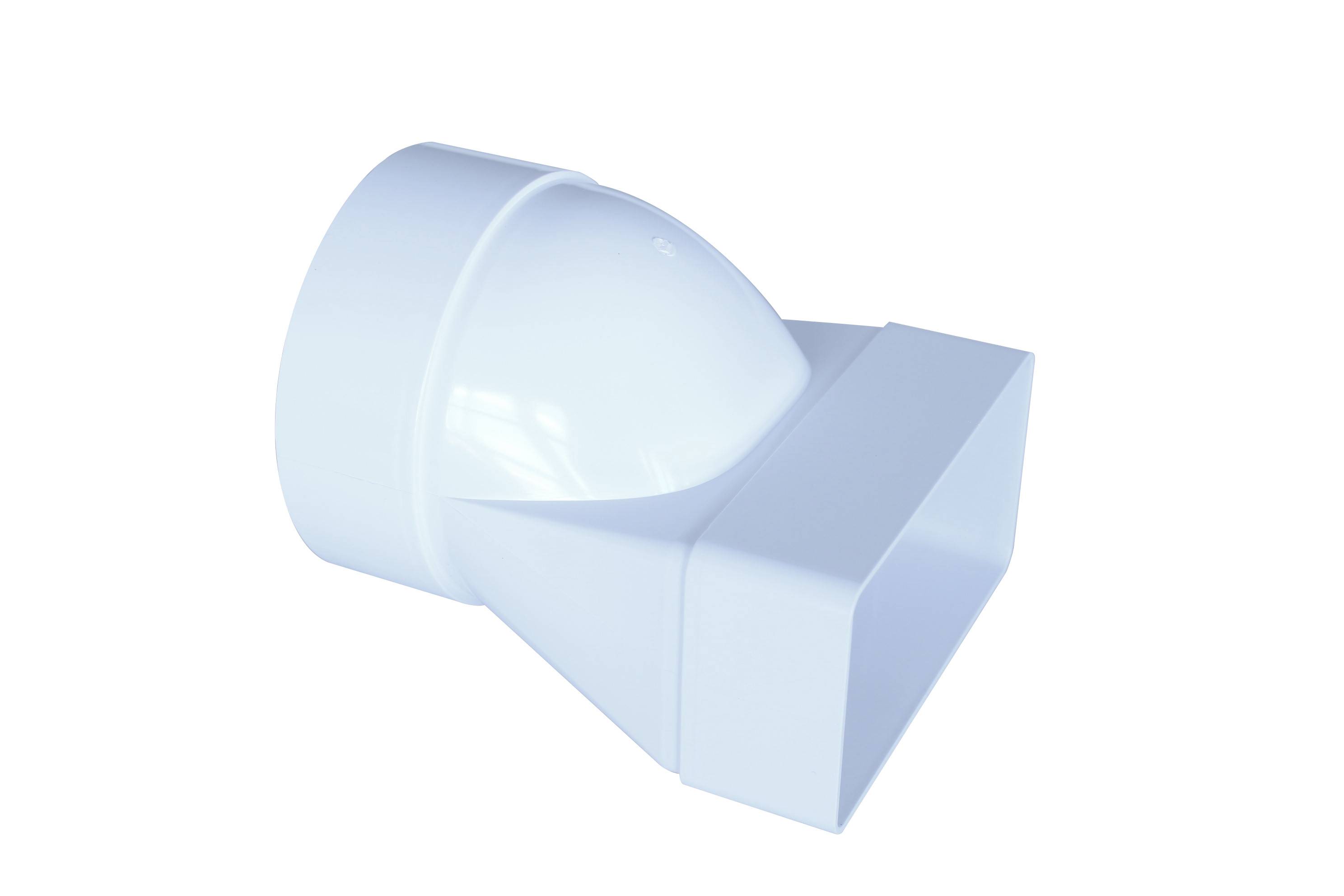 Rohradapter Flach - Rund Luftkanal Flat PVC 60-120 100 mm