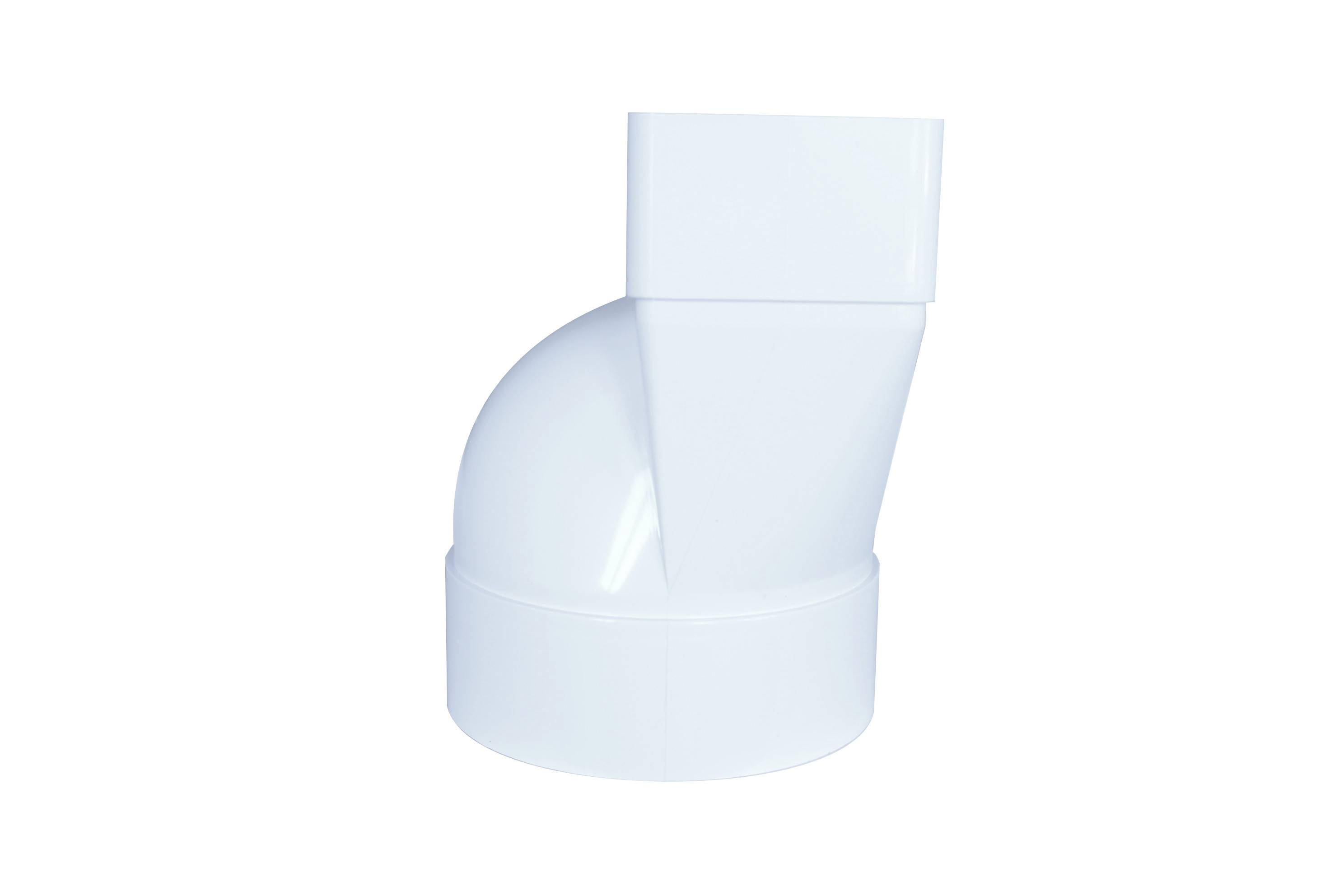 Rohradapter Flach - Rund Luftkanal Flat PVC 60-120 100 mm