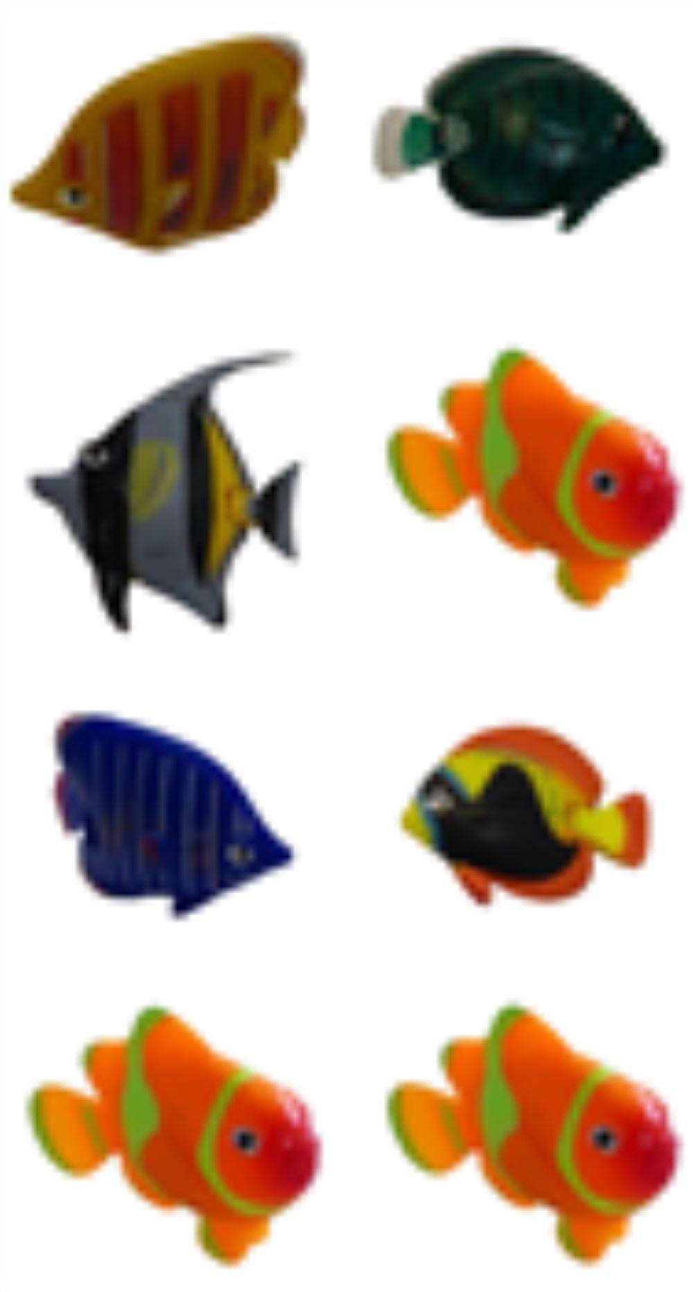 Fische 8-er SET für Wassersäulen und DEKO