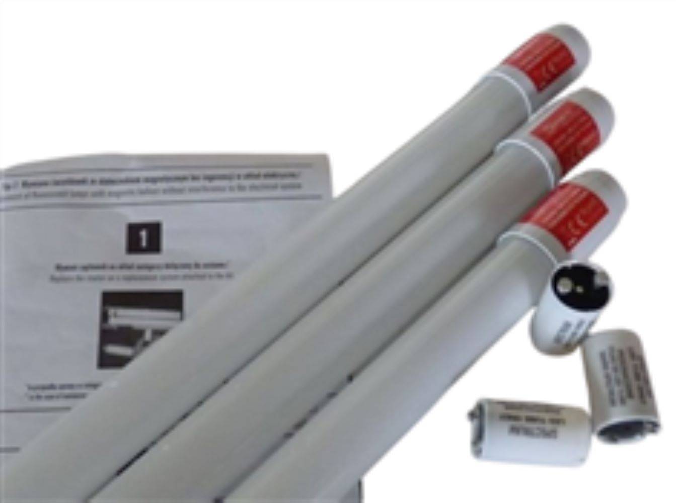 7594 LED Röhre 9 Watt T8 60 cm 1000 Lm Kunstst. 3erSatz Neutral Weiß