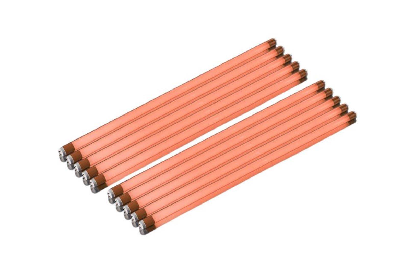 8746 LED Röhre 230 Volt 18 Watt 2000 Lm 10 Stück 1,20 m Orange