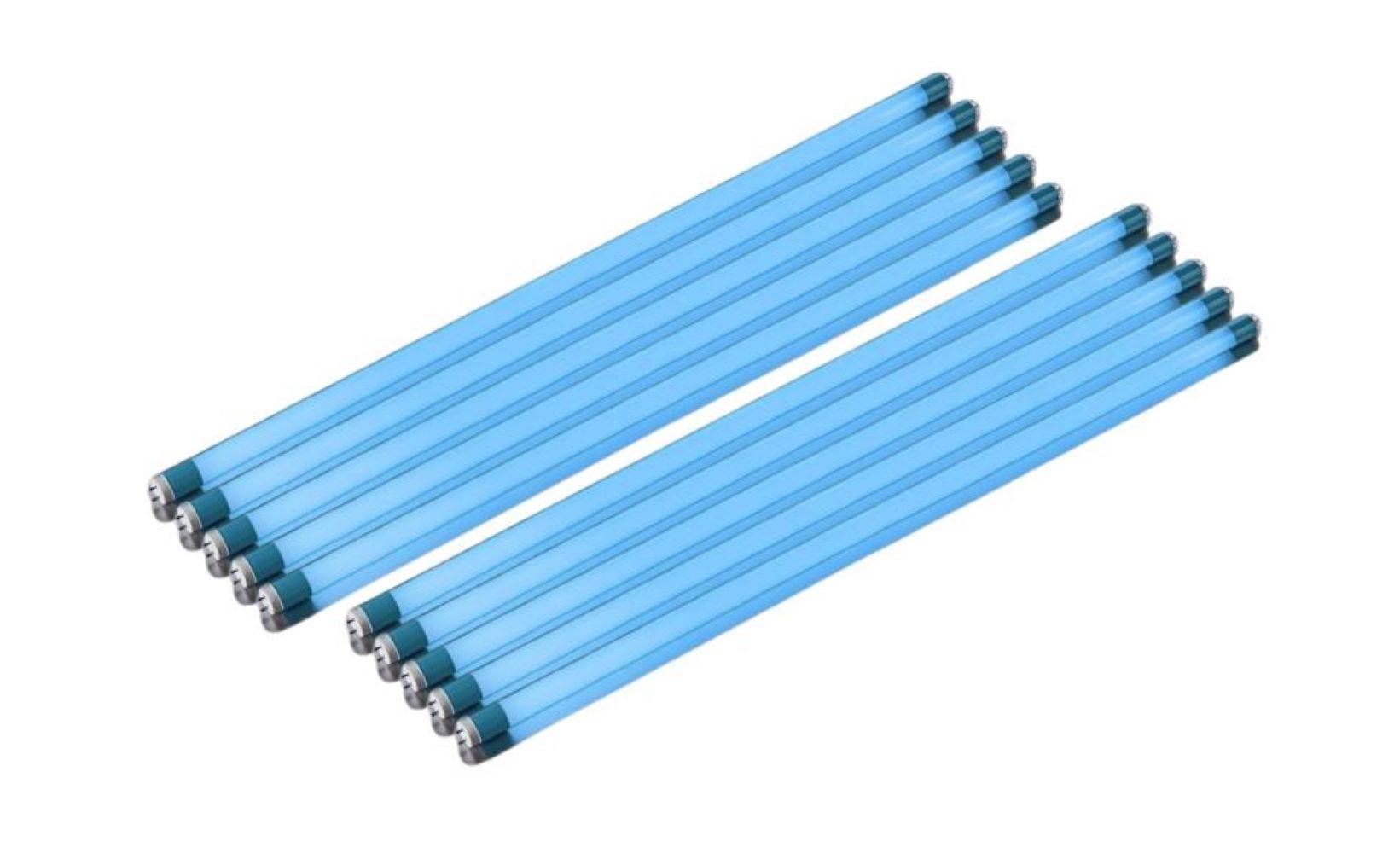 8739 LED Röhre 10erPack 230 Volt 10W T8 150cm 1000Lm Kunststoff Türkis