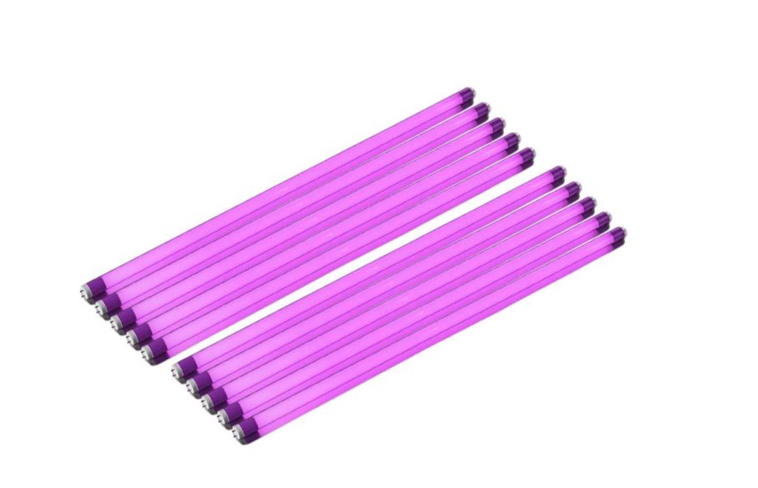 8741 LED Röhre 10erPack 230Volt 10W T8 150cm 1000Lm Kunststoff Pink